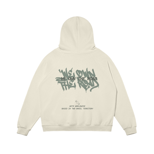 GRAFFITI FLEECE LINED HOODIE